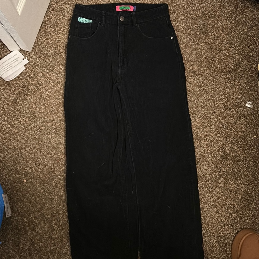 Skater, black corduroyed empyre pants size 3